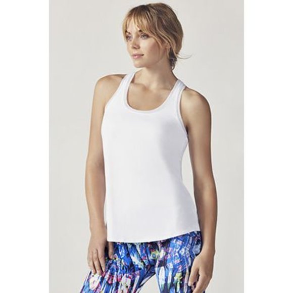 FABLETICS White Mosa Tank Top sz XXS Athletic Yoga - Picture 2 of 15